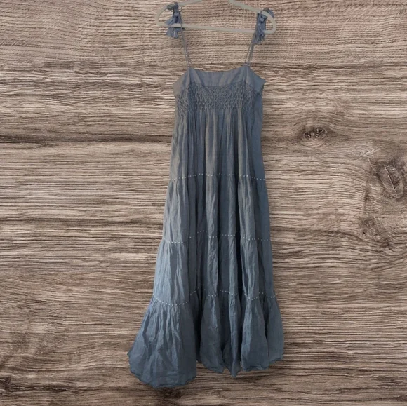 Mykonos Sundress in Blue Chambray from Mirth - Picture 4 of 6